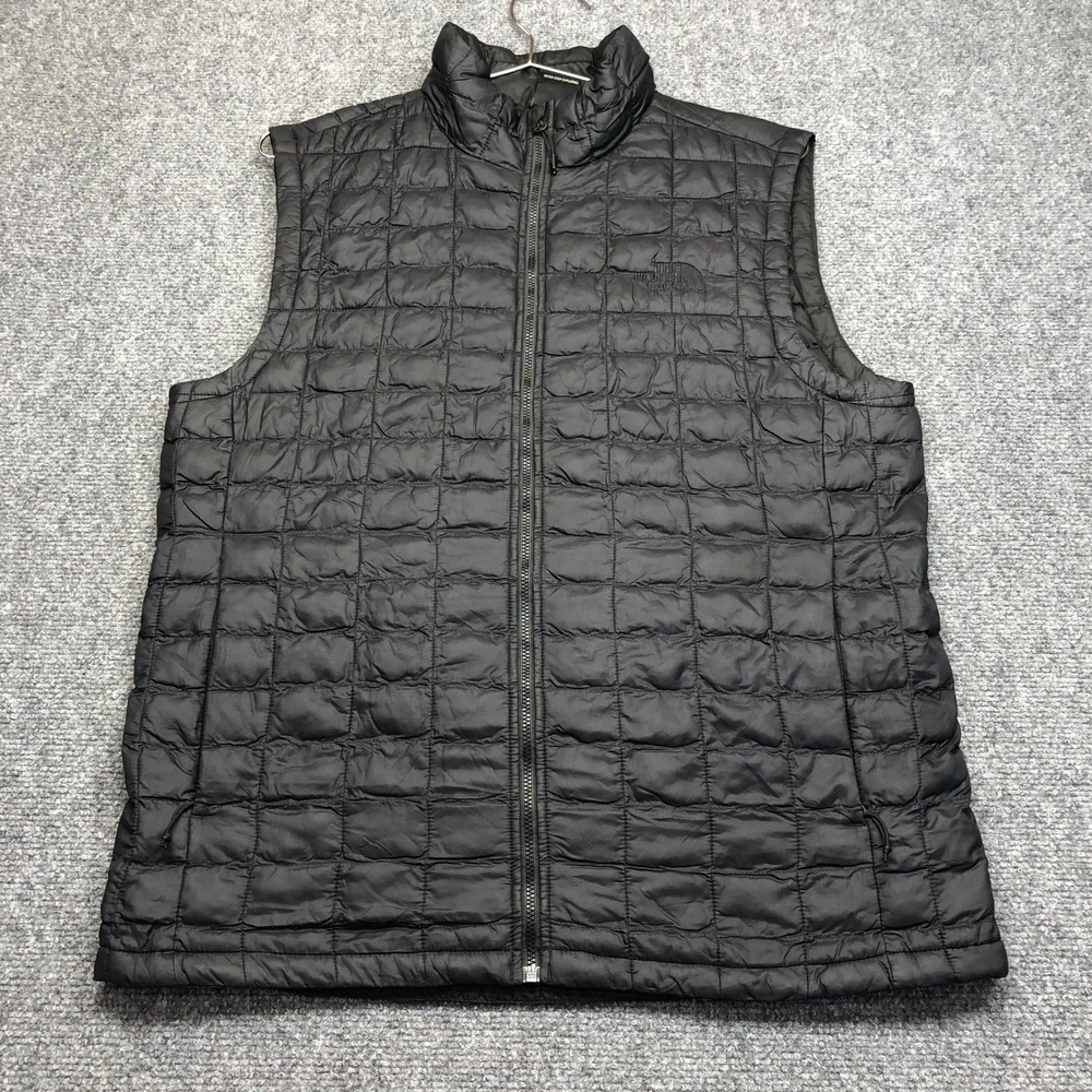The North Face Mens ThermoBall Eco Insulated Quilted Vest Black Size M